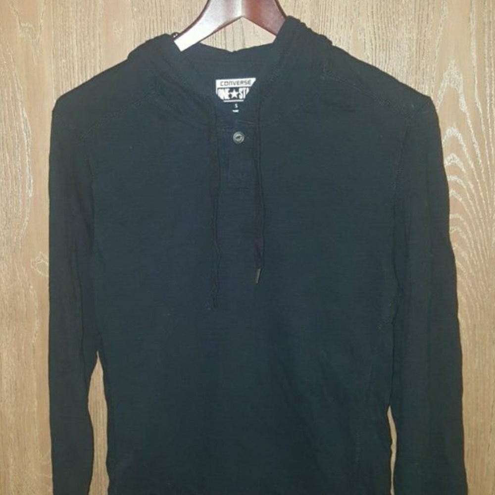 Converse Black Sweater hooded